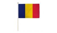 Romania 12x18in Stick Flag