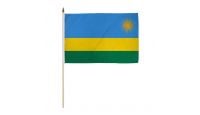 Rwanda 12x18in Stick Flag