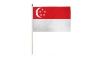 Singapore 12x18in Stick Flag