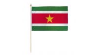 Suriname 12x18in Stick Flag