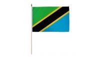 Tanzania 12x18in Stick Flag