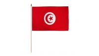 Tunisia 12x18in Stick Flag