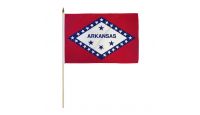 Arkansas 12x18in Stick Flag