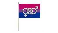 Bisexual (Symbol) 12x18in Stick Flag