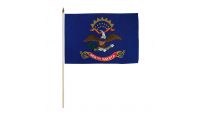 North Dakota 12x18in Stick Flag