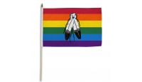 Two Spirit (Rainbow) 12x18in Stick Flag