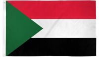 Sudan Printed Polyester Flag 2ft by 3ft