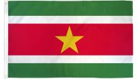 Suriname Printed Polyester Flag 2ft by 3ft