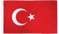 Turkey Printed Polyester Flag 2ft by 3ft