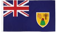 Turks & Caicos Printed Polyester Flag 2ft by 3ft