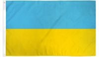 Ukraine Printed Polyester Flag 2ft by 3ft