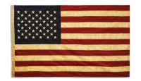 Embroidered Polyester Vintage USA Flag 3ft by 5ft .