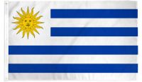 Uruguay Printed Polyester Flag 2ft by 3ft