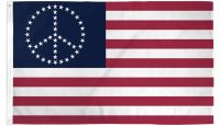 Peace USA Stars Printed Polyester Flag 3ft by 5ft