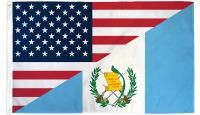 USA & Guatemala Combination Printed Polyester Flag 3ft by 5ft