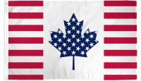USA/Canada Friendship Printed Polyester Flag 3ft by 5ft
