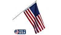6ft Spinning Stabilizer Pole and American Made USA Flag Kit with Made in USA Seal
