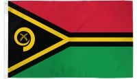 Vanuatu Printed Polyester Flag 2ft by 3ft