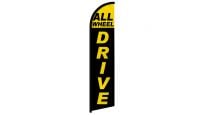 All Wheel Drive Superknit Polyester Windless Flag Size 11.5ft by 2.5ft