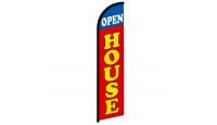 Open House (Blue & Red) Windless Banner Flag