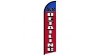 Auto Detailing (Red & Blue) Windless Banner Flag