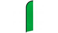 Green Solid Color Windless Banner Flag