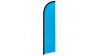 Light Blue Solid Color Windless Banner Flag