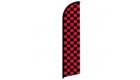 Red & Black Checkered Windless Banner Flag