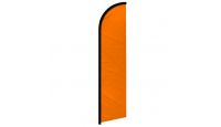 Orange Solid Color Windless Banner Flag