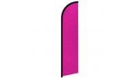 Magenta Solid Color Windless Banner Flag