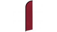 Burgundy Solid Color Windless Banner Flag