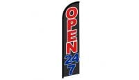 Open 24/7 Windless Banner Flag