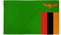 Zambia Printed Polyester Flag 2ft by 3ft