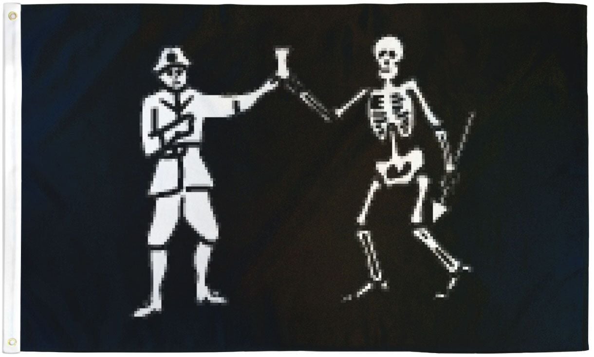 Edward Teach 3x5ft Pirate Flag