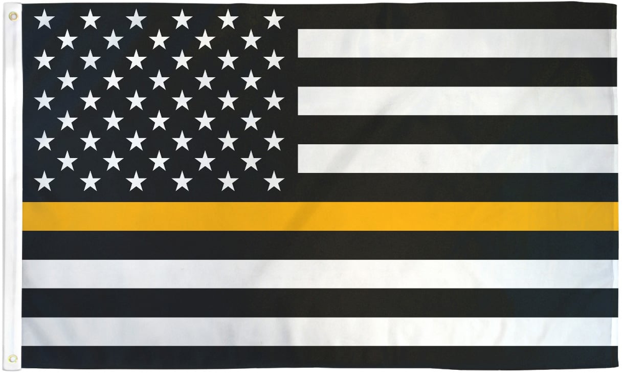 Thin Gold Line Flag