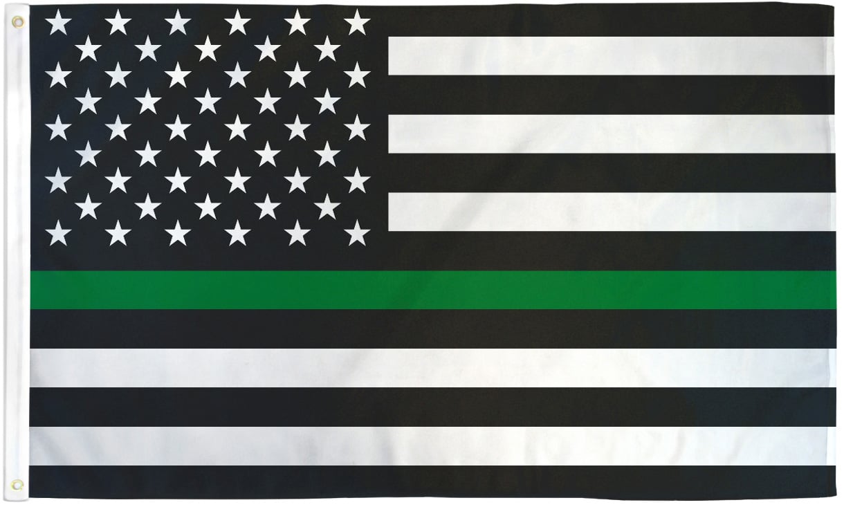 Thin Green Line Flag