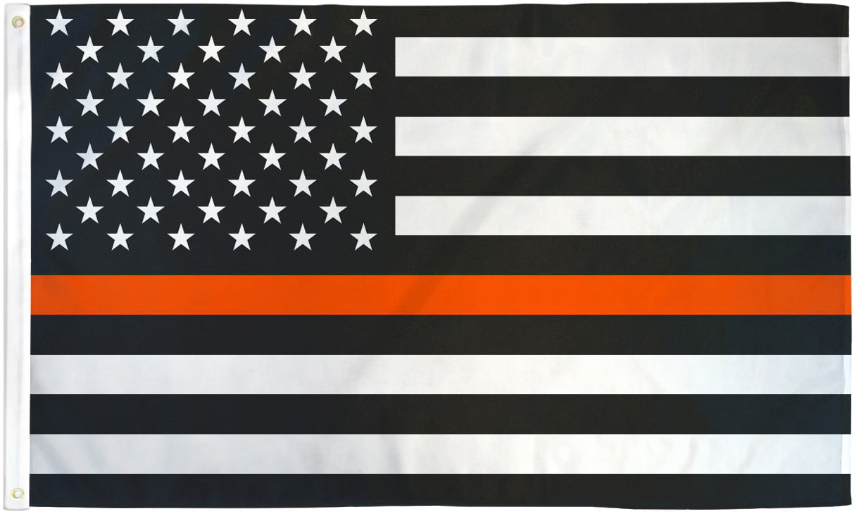 Thin Orange Line Flag